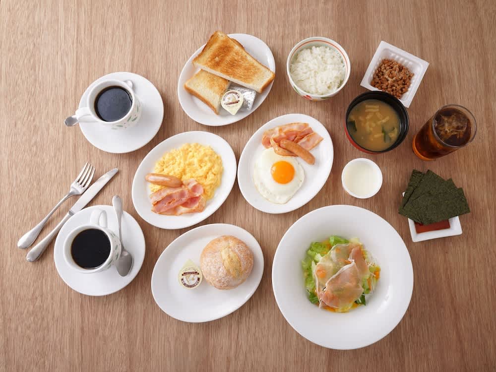 Breakfast included - menu at adjacent Denny's - Picture of JR-East Hotel  Mets Komagome - Tripadvisor